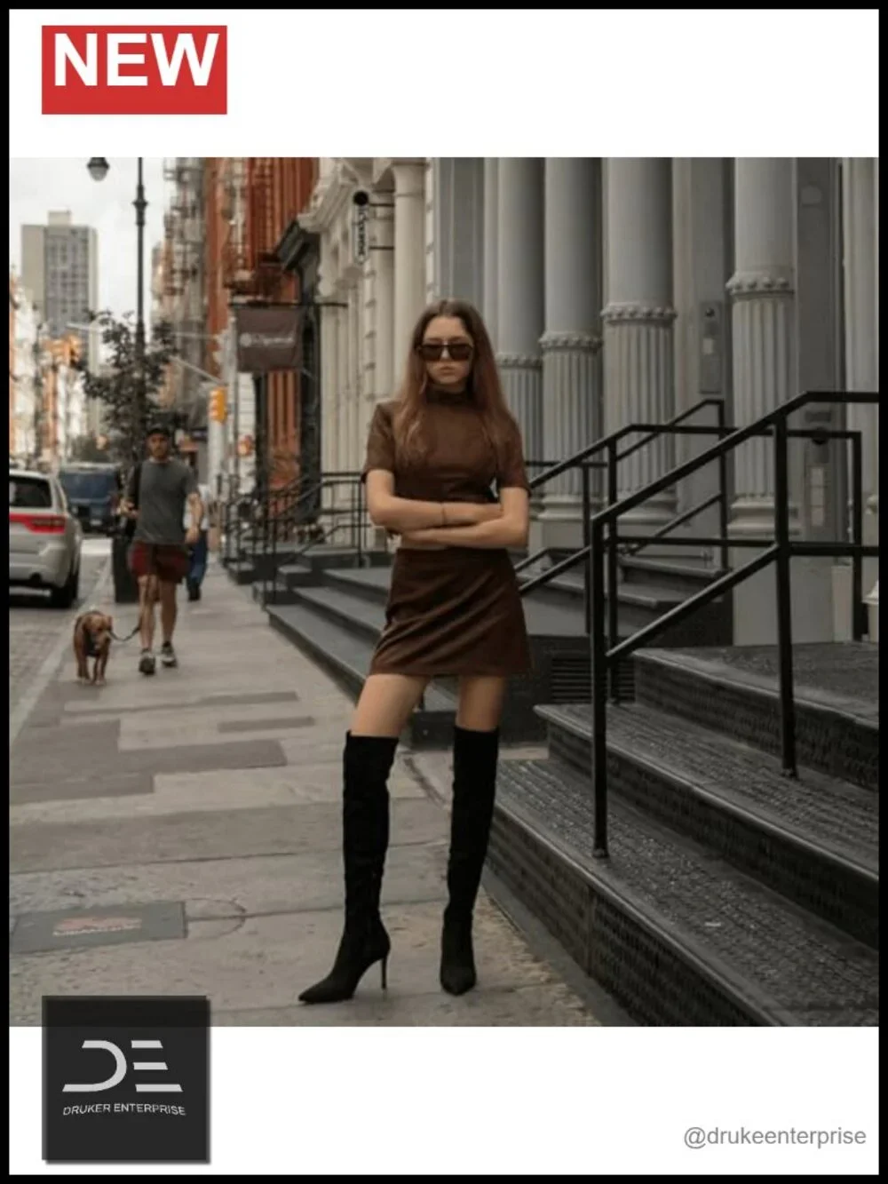 Women's Suede Over the Knee Boots High Heel Pointed Toe Stretch Thigh High Boots